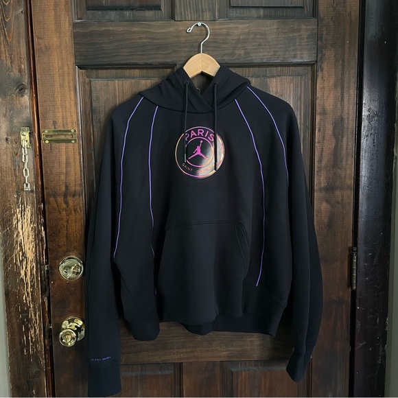 Jordan Tops - JORDAN Paris Saint Germain PSG Black Hoodie